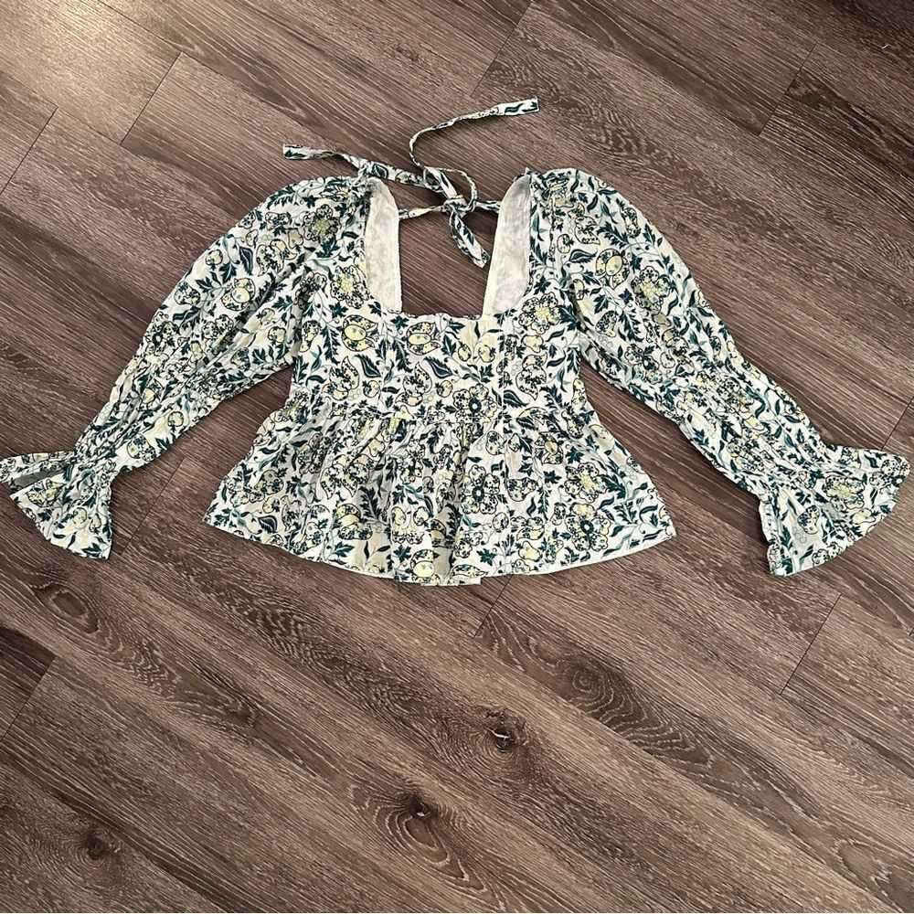 Pilcro Long Sleeve Babydoll Top New